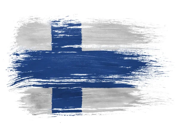 芬兰国旗 — 图库照片