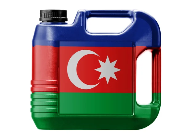 The Azerbaijani flag — Stock Photo, Image