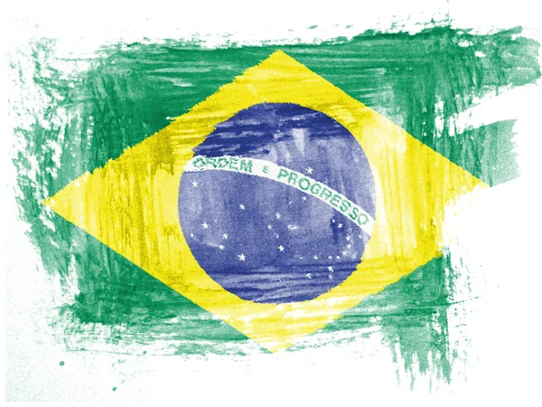 Det brasilianske flag - Stock-foto