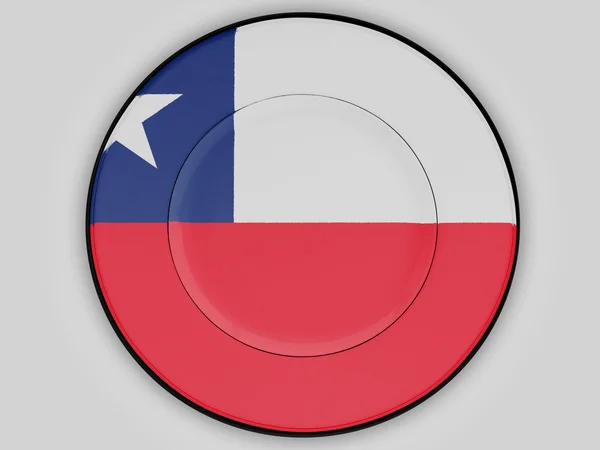 The Chile flag — Stock Photo, Image