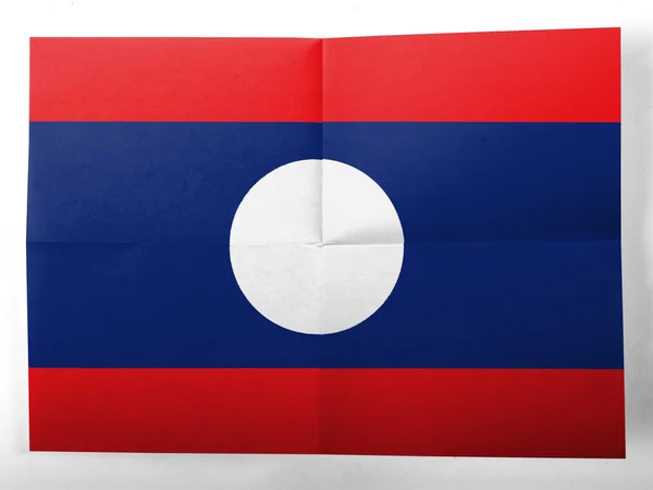 Bandeira do Laos — Fotografia de Stock