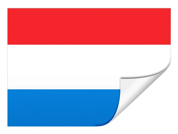 The Luxembourg flag — Stock fotografie