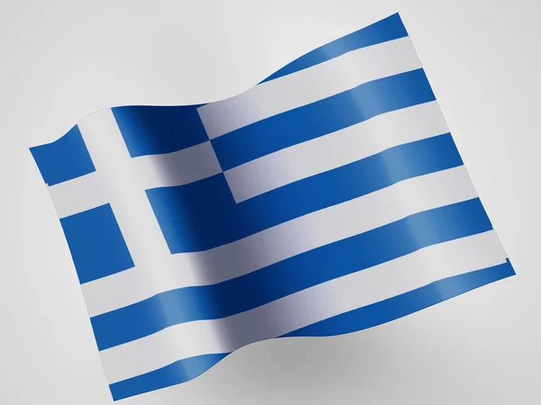 Die griechische Flagge — Stockfoto