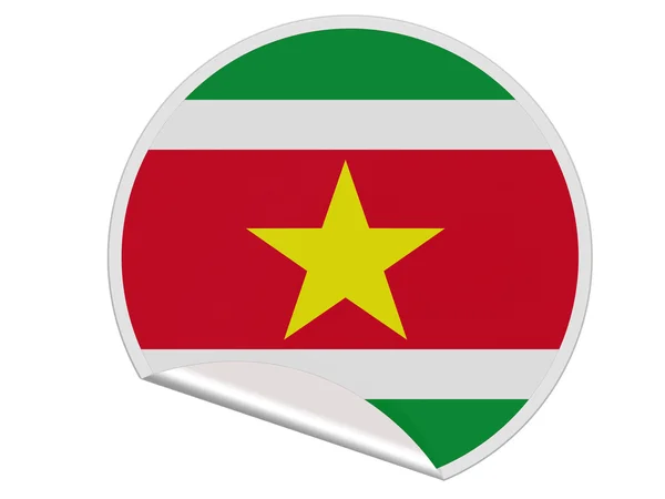 Bandiera Surinamese — Foto Stock