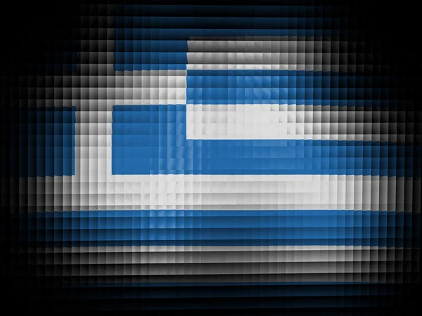 The Greek flag — Stock Photo, Image