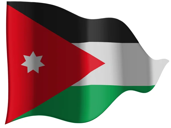 The Jordanian flag — Stock Photo, Image