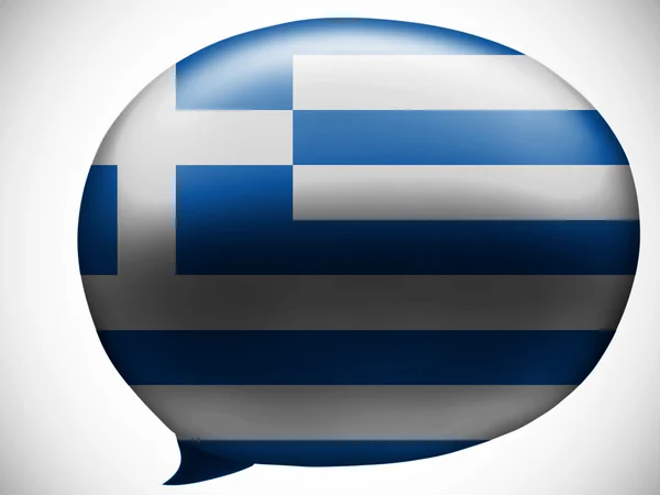 Die griechische Flagge — Stockfoto