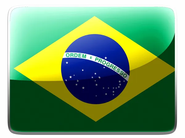 Det brasilianske flag - Stock-foto