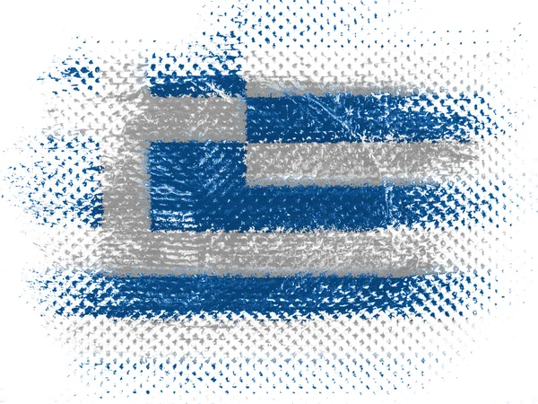 The Greek flag — Stock Photo, Image