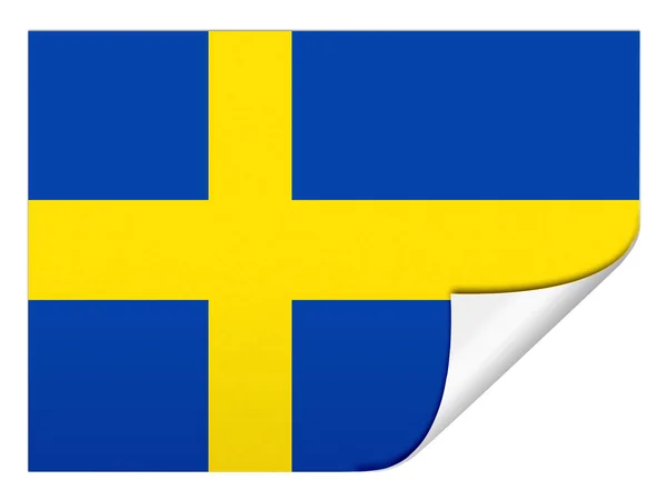 Die schwedische Flagge — Stockfoto