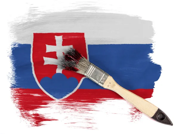 The Slovakia flag — Stock Photo, Image