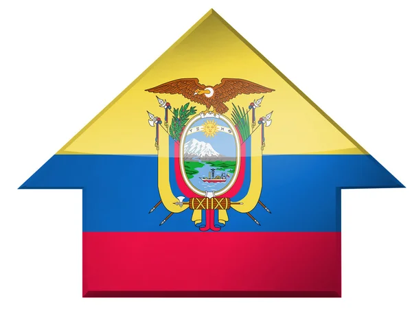 Ecuador-Flagge — Stockfoto