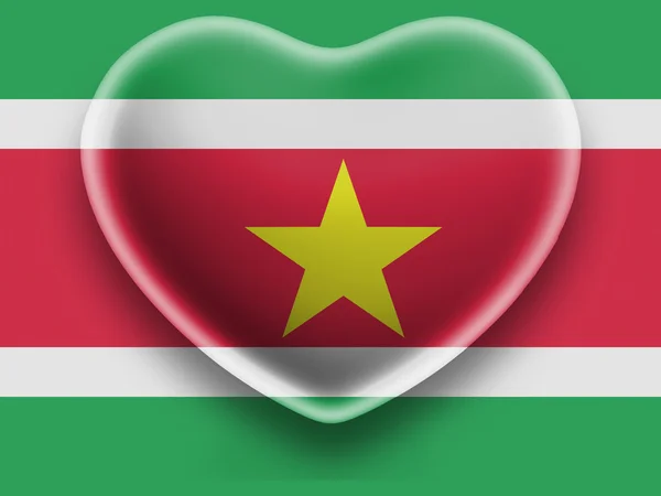 Surinamesische Flagge — Stockfoto