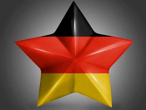 Německá vlajka — Stock fotografie