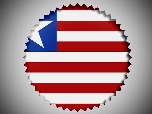 Liberia. Liberias flagga — Stockfoto
