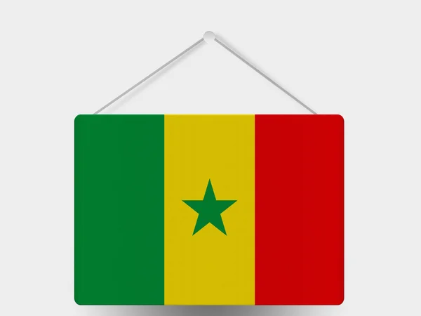 The Senegal flag — Stock Photo, Image