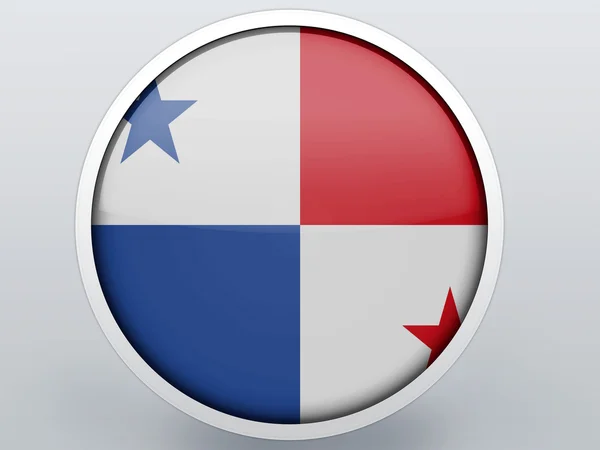 Panama flagg — Stockfoto