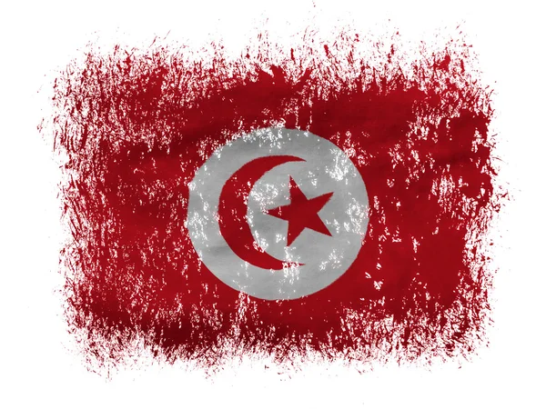 Tuniská vlajka — Stock fotografie