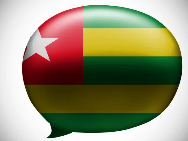 Togo flagga — Stockfoto