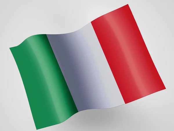 Italiensk flagg — Stockfoto