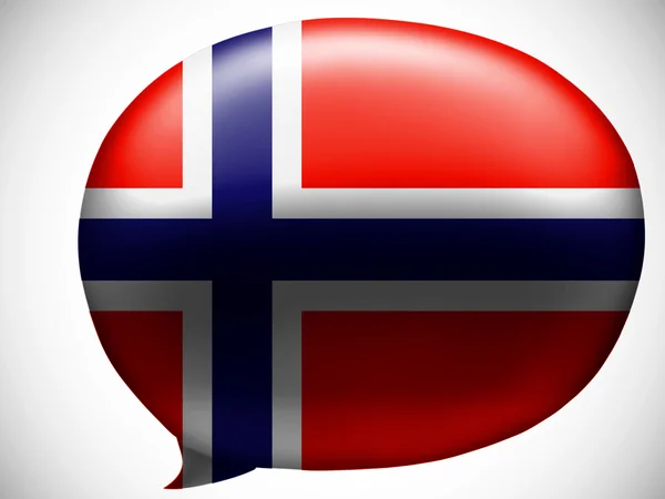 A bandeira norwegian — Fotografia de Stock