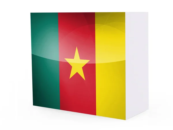 Flagę kameruński — Zdjęcie stockowe