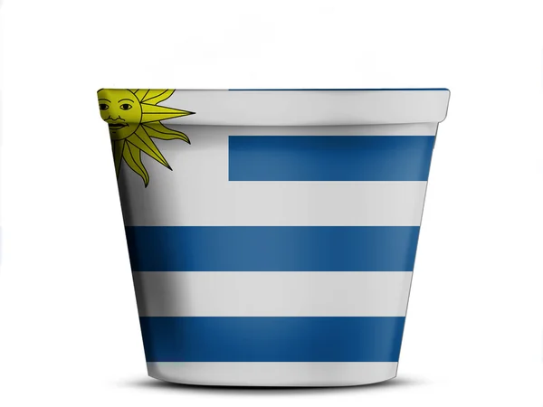 Bandera Uruguay — Foto de Stock