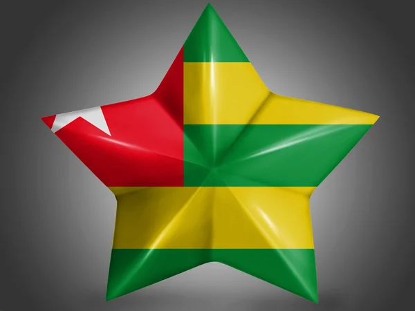 Bandeira do Togo — Fotografia de Stock