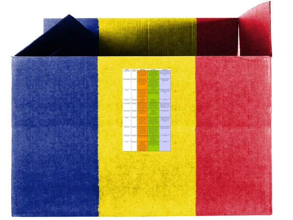 The Romania flag — Stock Photo, Image