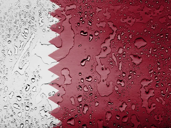 The Qatari flag — Stock Photo, Image