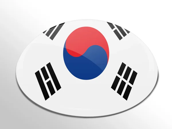 The South Korea flag — Stock Photo, Image