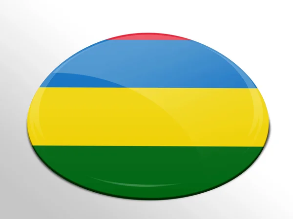 Mauretaniens flagga — Stockfoto