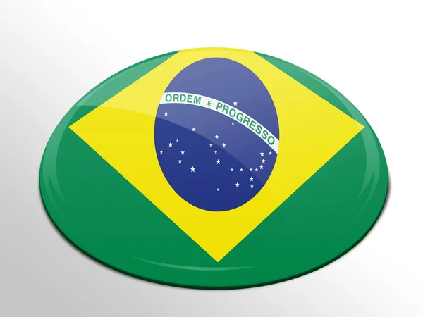 La bandiera brasiliana — Foto Stock