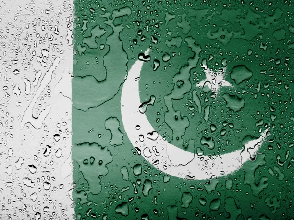 Die pakistanische Flagge — Stockfoto