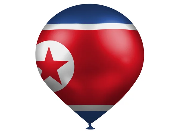 Flaggan Nordkorea — Stockfoto