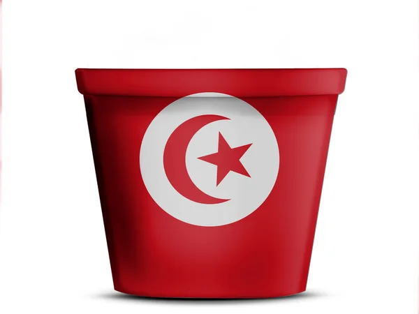 Flaggan tunis — Stockfoto