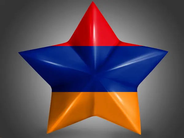 La bandera armenia —  Fotos de Stock