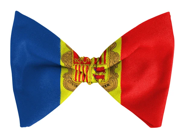 Andorra flagga på en fluga — Stockfoto