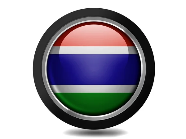 Die Gambia-Flagge — Stockfoto