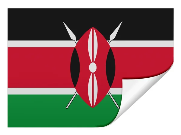 Kenya flag — Stock Photo, Image