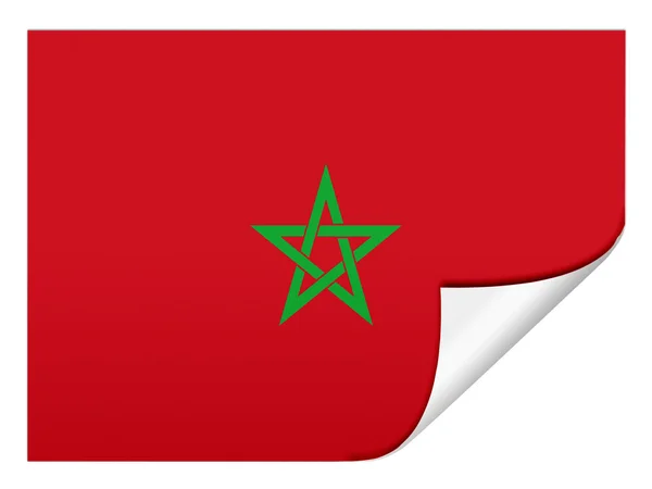 La bandiera marocchina — Foto Stock