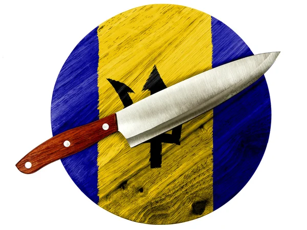 Barbados. Barbadian flag — Stock Photo, Image