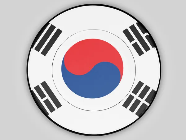Jihokorejská vlajka — Stock fotografie