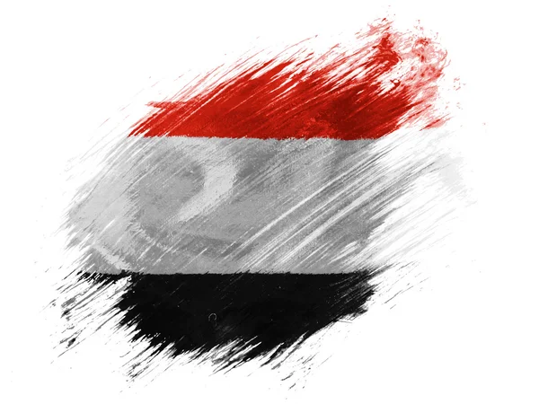 La bandera yemení — Foto de Stock