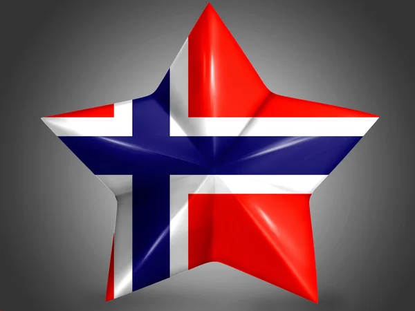 La bandera noruega —  Fotos de Stock