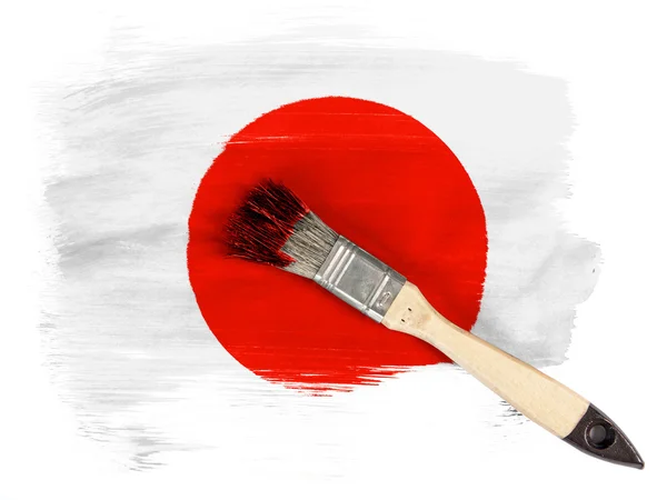 Japan flagga — Stockfoto