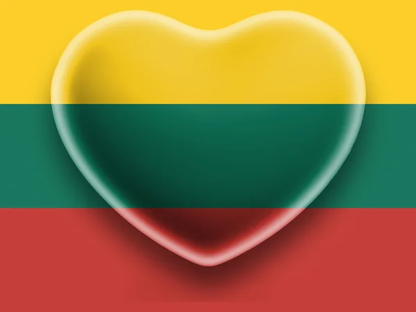 La bandiera lituana — Foto Stock