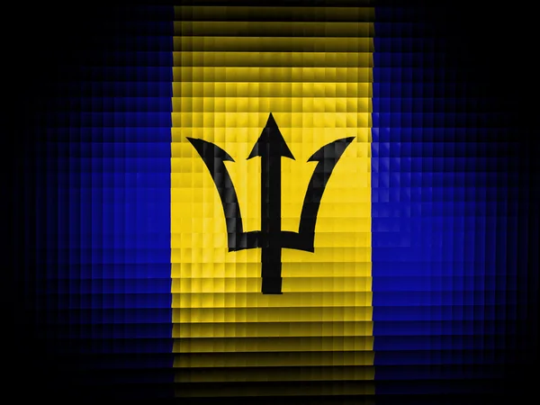 Barbados. Bandiera barbadiana — Foto Stock