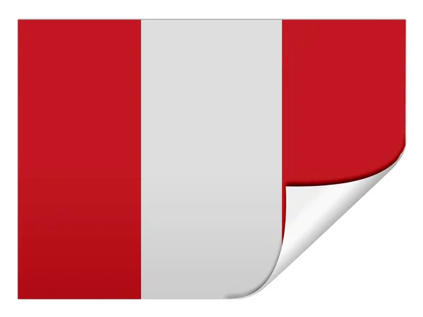 The Peru flag — Stock Photo, Image