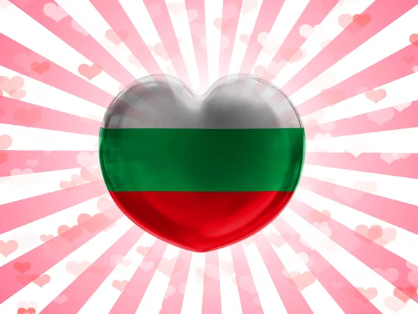 The Bulgarian flag — Stock Photo, Image